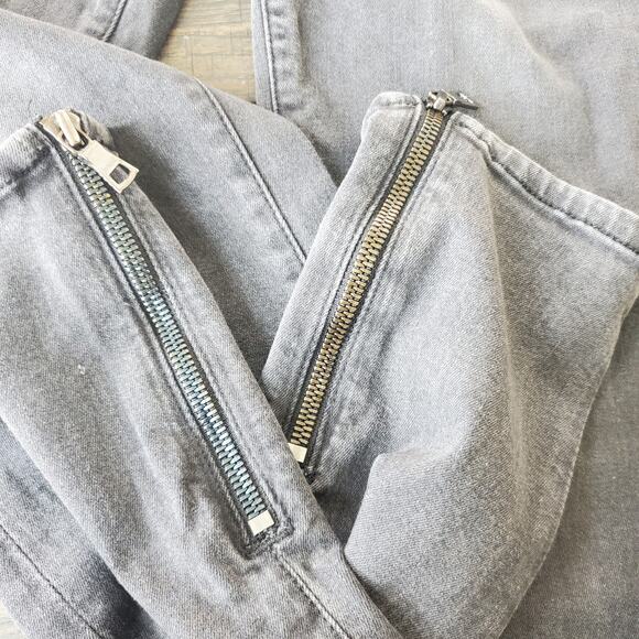 Frame Denim Dark Grey Zipped Ankle Le Skinny de Jeanne Size 26 - Picture 4 of 12